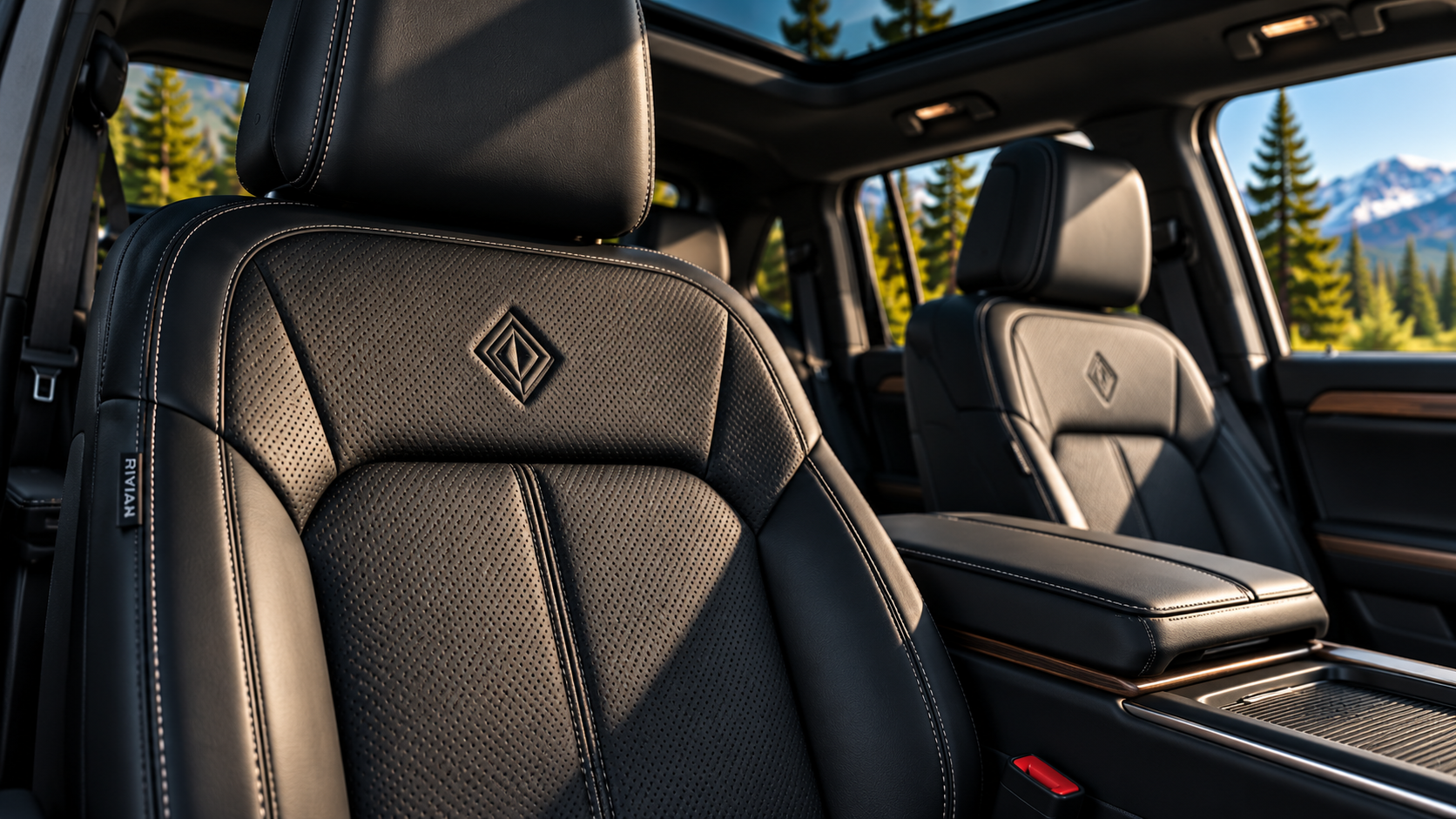 Black premium seat detail